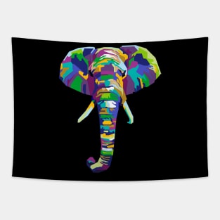 abstract elephant in wpap Tapestry