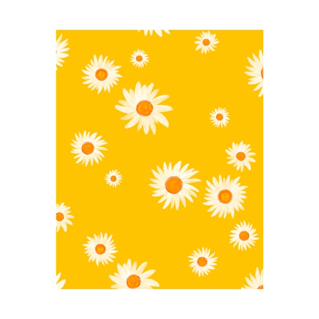 Camomile yellow pattern for good mood by KettuKani