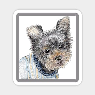 Elton in White Magnet