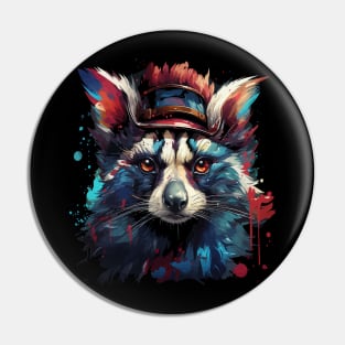 Patriotic Lemur Pin