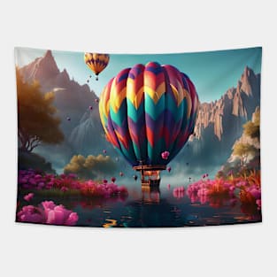 Festival Hot Air Balloon Tapestry