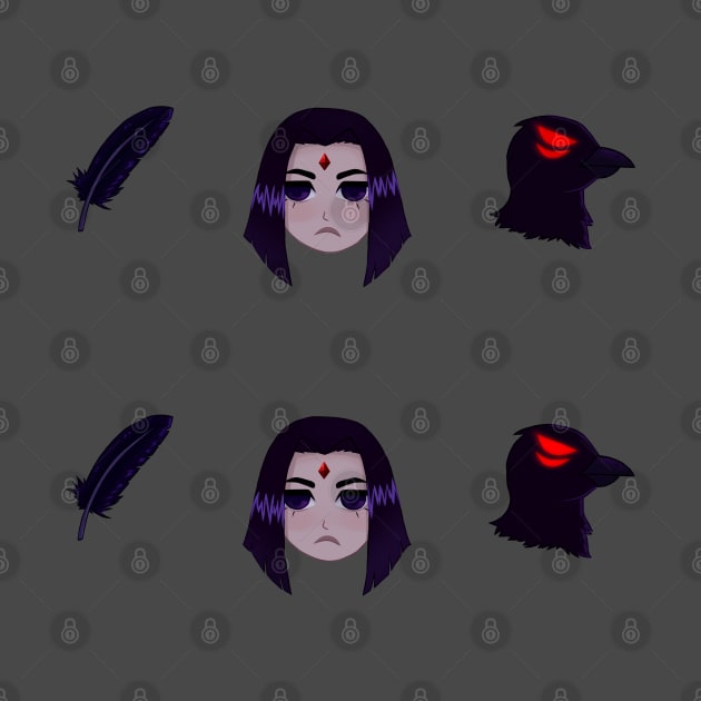 Teen Titans Raven Set by ColonelBaconBits