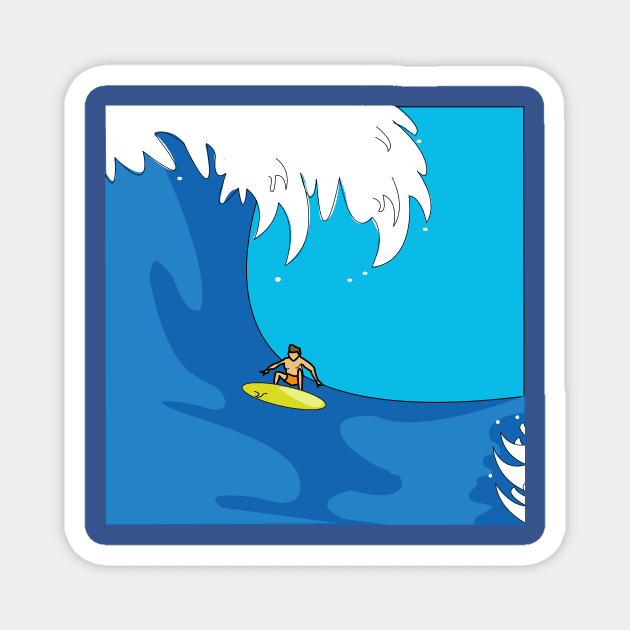 super surfer dude Magnet by designInk