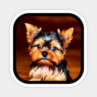 Yorkshire Terrier Puppy Magnet