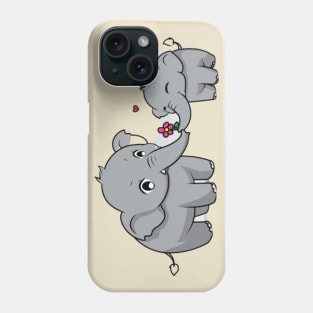 Mother And baby Elephant Phone Case