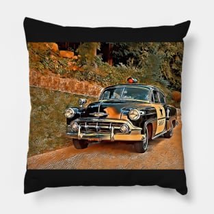 Classic Police Car No.1E Pillow