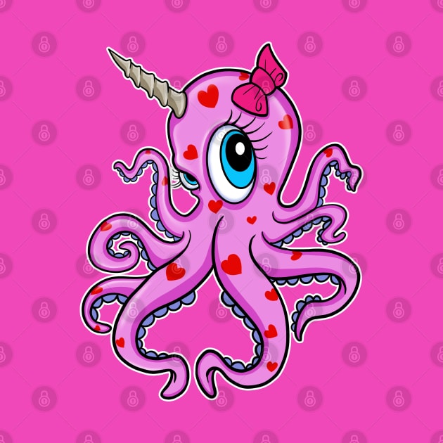 Cute Unicorn Octopus by Space Truck