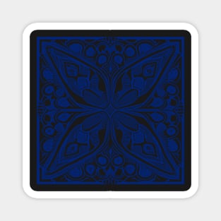 Paisley Print - Blue Aesthetic Magnet