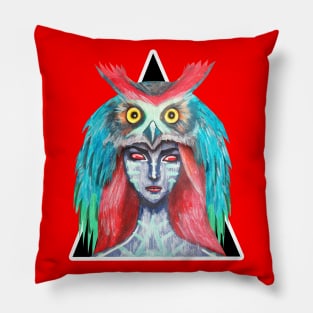 red hair owl kazzuki Pillow