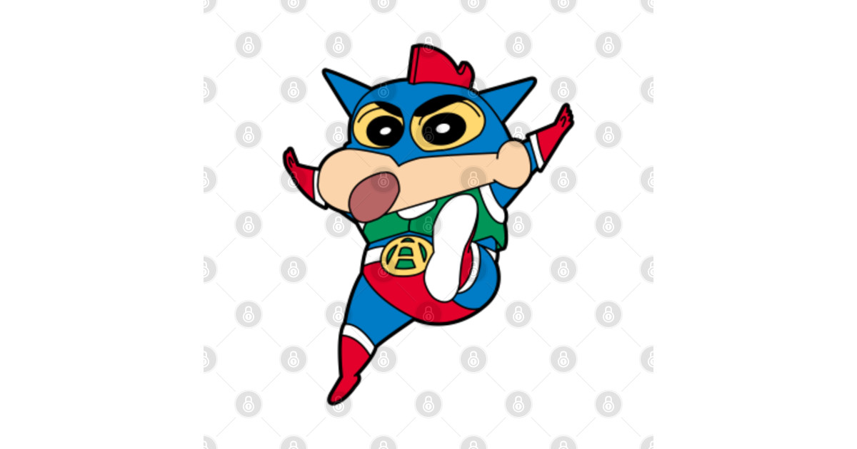 Shin Chan Action Kamen - Shin Chan Action Kamen - Sticker | TeePublic