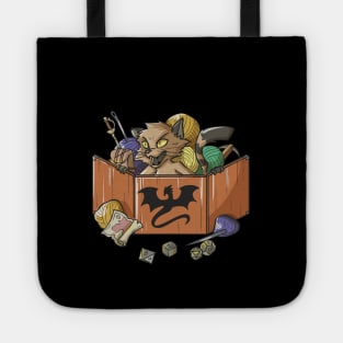 RPG Pen and Paper PnP Cat Roleplaying Cats Meme DM Gift Idea Tote