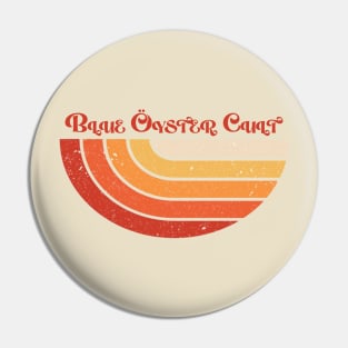 Retro style vintage blue oyster cult Pin