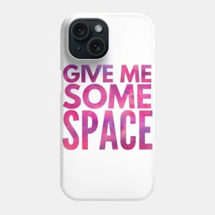 Give Me Some Space Red Pink Star Nebula Phone Case