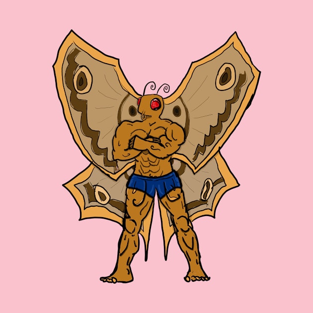 Buff Mothman - No Background by KatsMind