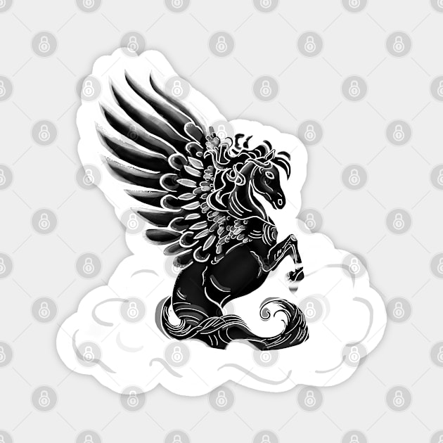 Pegasus Magnet by Witchling Art