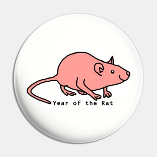 Year of the Rat - Rose Pin