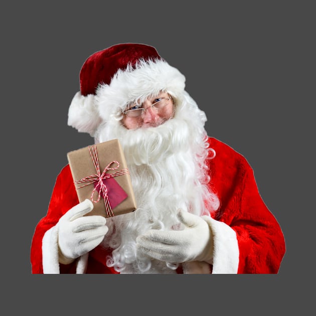 Santa Clause with Present by  Karma Institute