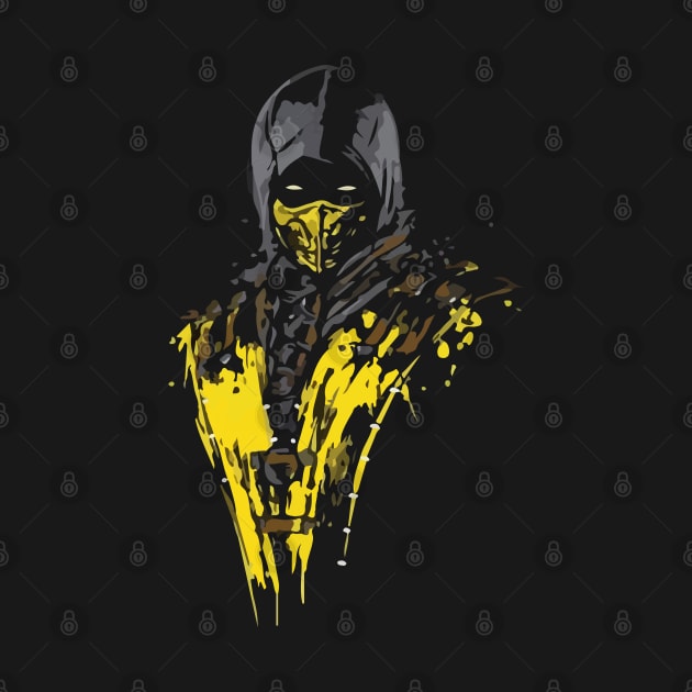 Scorpion Mortal Kombat T-Shirt by Negolou 