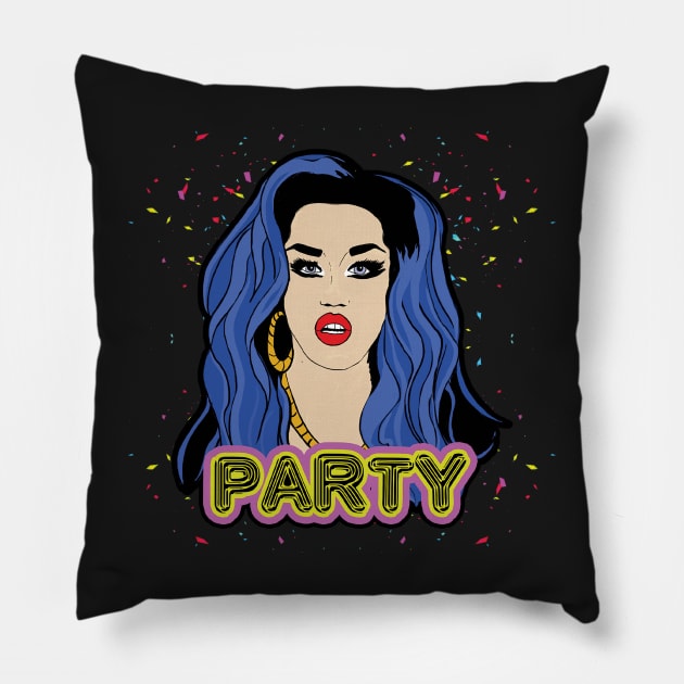 Adore Delano wants to Party Pillow by BiteYourGranny