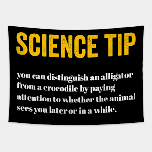 Crocodile Alligator Funny Science Tip alligator Tapestry