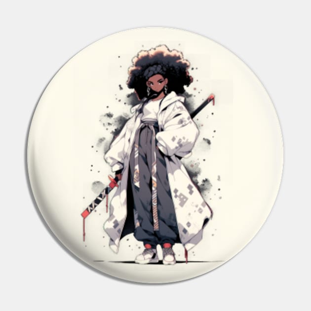 Afro Samurai Girl Pin by Genbu