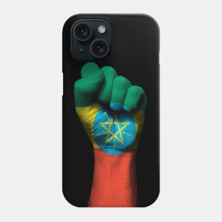 Flag of Ethiopia on a Raised Clenched Fist Phone Case