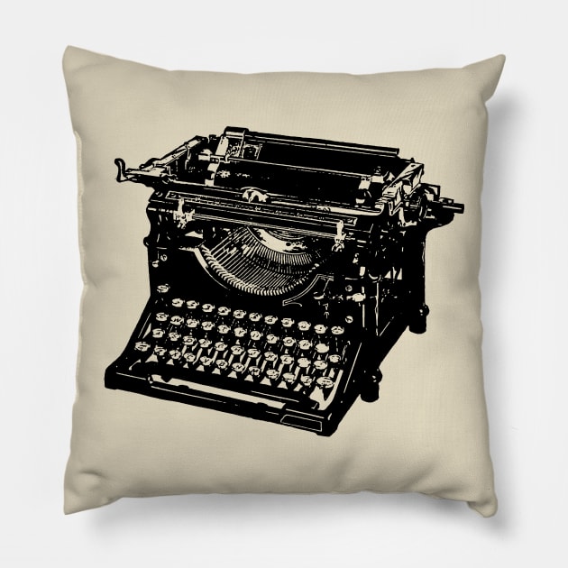 Antique Typewriter Pillow by GloopTrekker