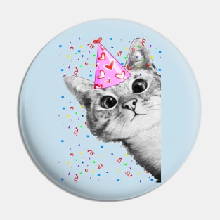 BIRTHDAY CAT PARTY Pin