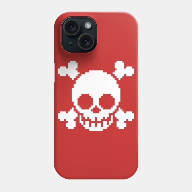 Pixel Skull Phone Case by JPenfieldDesigns