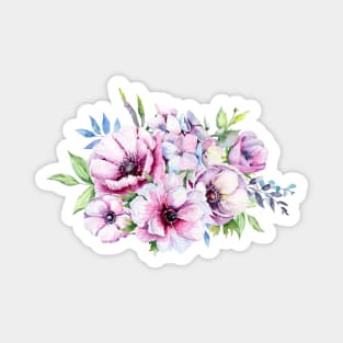 Anemones wreath Magnet