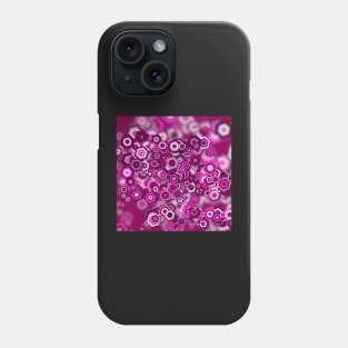 Magenta Hexagon Cloud Phone Case