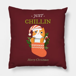 Christmas Cat Pillow