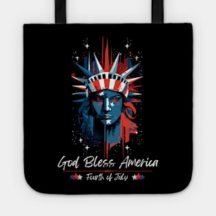 4th of July God Bless America // T-shirt Lifestyle Tote