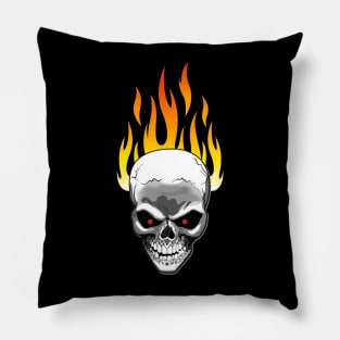 Burning Skull - Burning Man Inspired Pillow