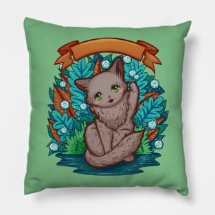 Kitty Final Boss Illustration Pillow