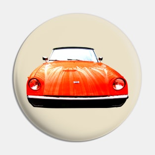 Jensen Healey 1970s classic British sports car high contrast red Pin