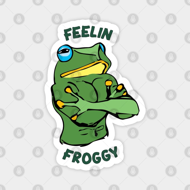 Feelin Froggy Magnet by Sketch_Sesh