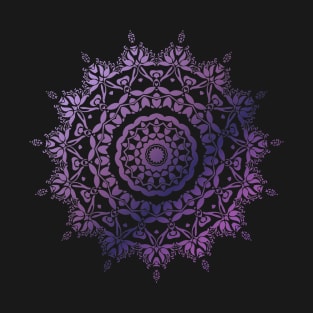 Purple Gradient Mandala T-Shirt