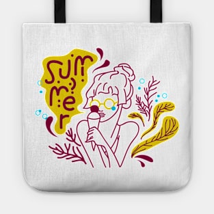 Kawaii Summer Ice Cream Girl Tote