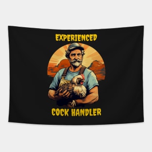 Experienced cock handler Tapestry