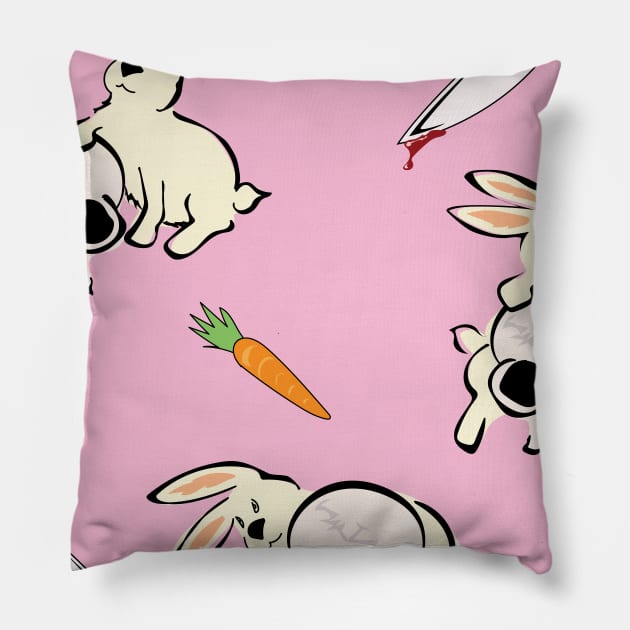 Rabbit jojo Pillow by Brash Ideas