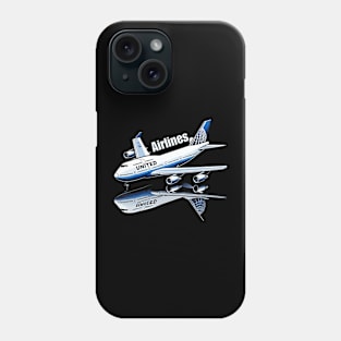 United Airlines Boeing 747 - Aviation Enthusiast Phone Case