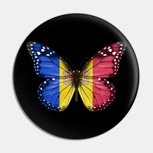 Andorran Flag  Butterfly - Gift for Andorran From Andorra Pin