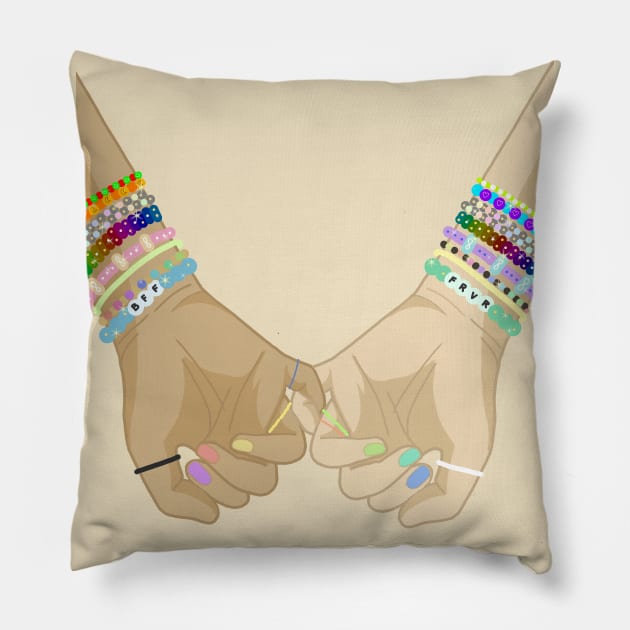 FRIENSHIP BRACELETS Pillow by ulricartistic