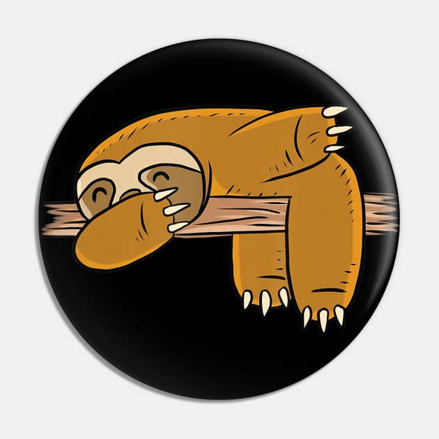 Dabbing Sloth Pin by Zak N mccarville