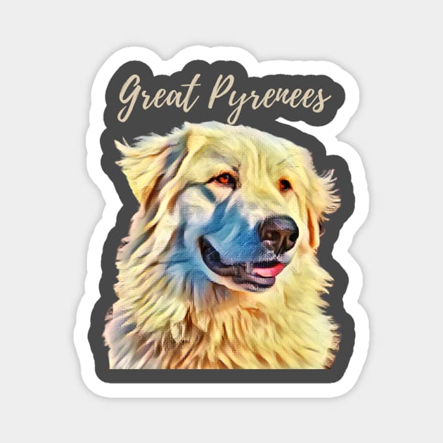 Great Pyrenees T-Shirt Magnet by rford191