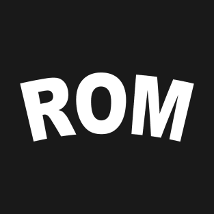 ROM Bold White T-Shirt