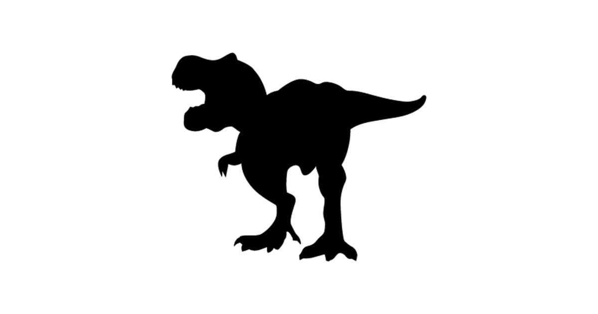 Roaring Tyrannosaurus Rex Dinosaur Silhouette - T Rex ...