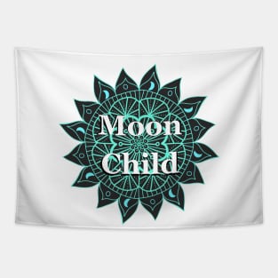 Moon Child Mandala Design Tapestry