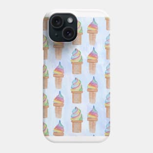 Ice Cream Neck Gator Rainbow Sugarcones Phone Case